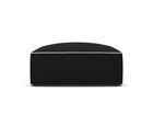 Taburet, Ruby, Micadoni Home, BL, 93x93x40 cm, tesatura chenille, negru/bej