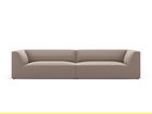 Canapea modulara 4 locuri, Ruby, Micadoni Home, BL, 302x93x69 cm, piele ecologica, maro deschis