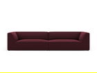 Canapea modulara 4 locuri, Ruby, Micadoni Home, BL, 302x93x69 cm, piele ecologica, bordo