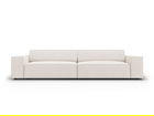 Canapea 3 locuri, Jodie, Micadoni Home, BL, 204x102x70 cm, poliester, bej deschis