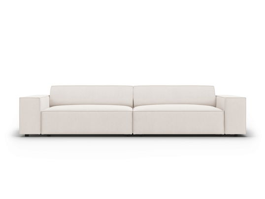 Canapea 3 locuri, Jodie, Micadoni Home, BL, 204x102x70 cm, poliester, bej deschis
