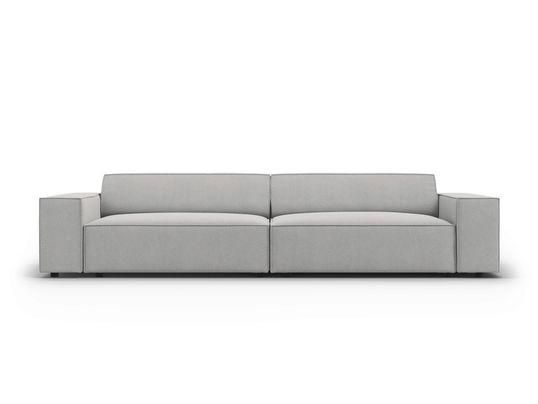 Canapea 3 locuri, Jodie, Micadoni Home, BL, 204x102x70 cm, poliester, gri deschis