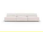 Canapea 3 locuri, Jodie, Micadoni Home, BL, 240x102x70 cm, poliester, bej deschis