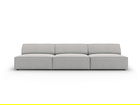 Canapea 3 locuri, Jodie, Micadoni Home, BL, 240x102x70 cm, poliester, gri deschis