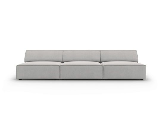 Canapea 3 locuri, Jodie, Micadoni Home, BL, 240x102x70 cm, poliester, gri deschis