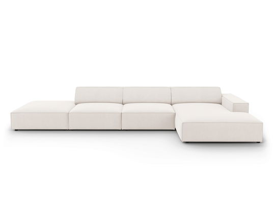 Coltar dreapta 5 locuri, Jodie, Micadoni Home, BL, fara cotiera, 341x166x70 cm, poliester, bej deschis