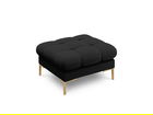 Taburet, Mamaia, Micadoni Home, GL, 60x60x41 cm, tesatura tip twill, negru