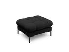 Taburet, Mamaia, Micadoni Home, BL, 60x60x41 cm, tesatura tip twill, negru