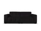 Canapea 4 locuri, Kendal, Micadoni Home, BL, 255x103x79 cm, catifea, negru
