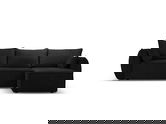 Coltar extensibil dreapta 4 locuri, Kaelle, Micadoni Home, BL, 252x165x87 cm, poliester chenille, negru