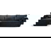 Coltar extensibil stanga 4 locuri, Kaelle, Micadoni Home, BL, 252x165x87 cm, poliester chenille, albastru regal