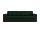 Canapea 3 locuri, Justin, Micadoni Home, BL, 202x90x72 cm, catifea, verde bottle