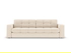 Canapea 3 locuri, Justin, Micadoni Home, BL, 202x90x72 cm, poliester, bej deschis
