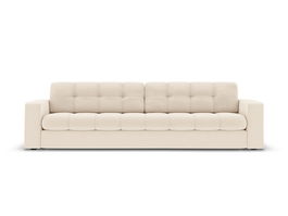 Canapea 4 locuri, Justin, Micadoni Home, BL, 227x90x72 cm, poliester, bej deschis