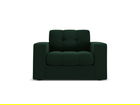 Fotoliu, Justin, Micadoni Home, BL, 97x90x72 cm, catifea, verde bottle