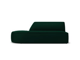 Canapea modulara 2 locuri, Ruby, Micadoni Home, BL, 181x93x69 cm, catifea, verde bottle