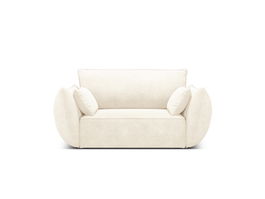 Fotoliu, Kaelle, Micadoni Home, BL, 128x100x85 cm, poliester chenille, bej deschis