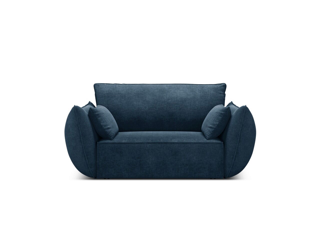 Fotoliu, Kaelle, Micadoni Home, BL, 128x100x85 cm, poliester chenille, albastru regal