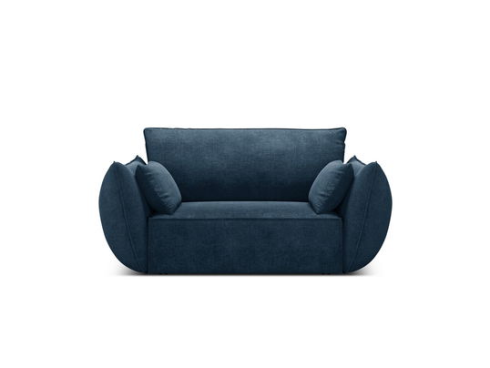 Fotoliu, Kaelle, Micadoni Home, BL, 128x100x85 cm, poliester chenille, albastru regal
