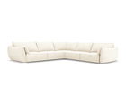 Coltar simetric 7 locuri, Kaelle, Micadoni Home, BL, 286x286x85 cm, poliester chenille, bej deschis