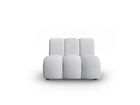 Modul canapea 1 loc fara cotiere, Lupine, Micadoni Home, BL, 90x87x70 cm, poliester chenille, gri deschis