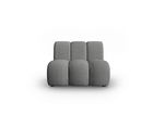 Modul canapea 1 loc fara cotiere, Lupine, Micadoni Home, BL, 90x87x70 cm, poliester chenille, gri