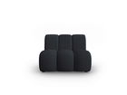 Modul canapea 1 loc fara cotiere, Lupine, Micadoni Home, BL, 90x87x70 cm, poliester chenille, negru