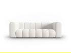 Canapea 3 locuri, Lupine, Micadoni Home, BL, 228x87x70 cm, poliester chenille, alb
