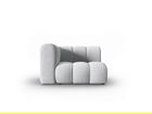 Modul canapea stanga 1 loc, Lupine, Micadoni Home, BL, 114x87x70 cm, poliester chenille, gri deschis