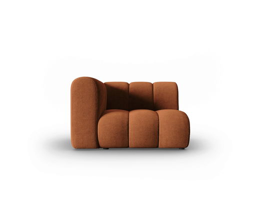 Modul canapea stanga 1 loc, Lupine, Micadoni Home, BL, 114x87x70 cm, poliester chenille, aramiu