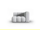 Modul canapea dreapta 1 loc, Lupine, Micadoni Home, BL, 114x87x70 cm, poliester chenille, gri deschis