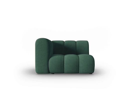 Modul canapea stanga 1 loc, Lupine, Micadoni Home, BL, 114x87x70 cm, poliester chenille, verde