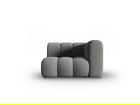 Modul canapea dreapta 1 loc, Lupine, Micadoni Home, BL, 114x87x70 cm, poliester chenille, gri
