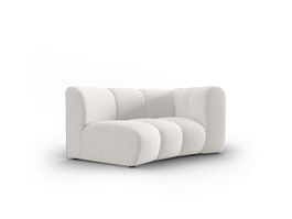 Modul canapea dreapta 1.5 locuri, Lupine, Micadoni Home, BL, 171x87x70 cm, poliester chenille, alb
