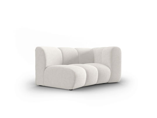 Modul canapea dreapta 1.5 locuri, Lupine, Micadoni Home, BL, 171x87x70 cm, poliester chenille, alb