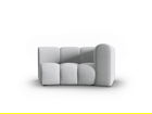Modul canapea dreapta 1.5 locuri, Lupine, Micadoni Home, BL, 171x87x70 cm, poliester chenille, gri deschis