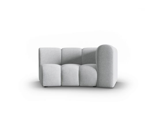 Modul canapea dreapta 1.5 locuri, Lupine, Micadoni Home, BL, 171x87x70 cm, poliester chenille, gri deschis