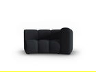 Modul canapea dreapta 1.5 locuri, Lupine, Micadoni Home, BL, 171x87x70 cm, poliester chenille, negru