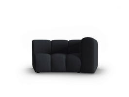 Modul canapea dreapta 1.5 locuri, Lupine, Micadoni Home, BL, 171x87x70 cm, poliester chenille, negru