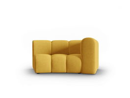 Modul canapea dreapta 1.5 locuri, Lupine, Micadoni Home, BL, 171x87x70 cm, poliester chenille, galben