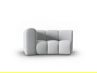 Modul canapea stanga 1.5 locuri, Lupine, Micadoni Home, BL, 171x87x70 cm, poliester chenille, gri deschis