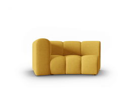 Modul canapea stanga 1.5 locuri, Lupine, Micadoni Home, BL, 171x87x70 cm, poliester chenille, galben