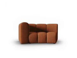 Modul canapea stanga 1.5 locuri, Lupine, Micadoni Home, BL, 171x87x70 cm, poliester chenille, aramiu