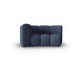 Modul canapea stanga 1.5 locuri, Lupine, Micadoni Home, BL, 171x87x70 cm, poliester chenille, albastru
