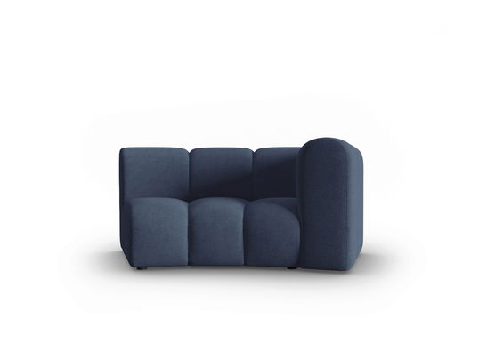 Modul canapea dreapta 1.5 locuri, Lupine, Micadoni Home, BL, 171x87x70 cm, poliester chenille, albastru