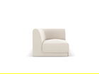 Modul canapea colt 1 loc, Miley, Micadoni Home, BL, 85x85x74 cm, catifea, bej deschis