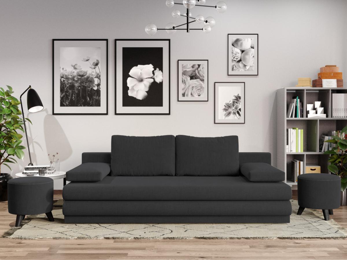 Canapea Extensibila Fargo Gri Antracit