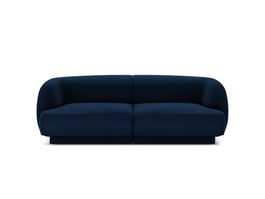 Canapea 2 locuri, Miley, Micadoni Home, BL, 184x85x74 cm, catifea, albastru regal