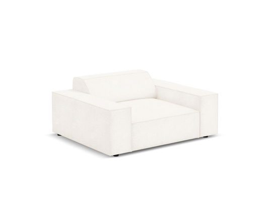 Fotoliu, Jodie, Micadoni Home, BL, 124x102x70 cm, poliester Boucle, bej