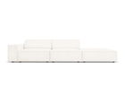 Canapea 3 locuri cotiera dreapta, Jodie, Micadoni Home, BL, 262x102x70 cm, poliester Boucle, bej
